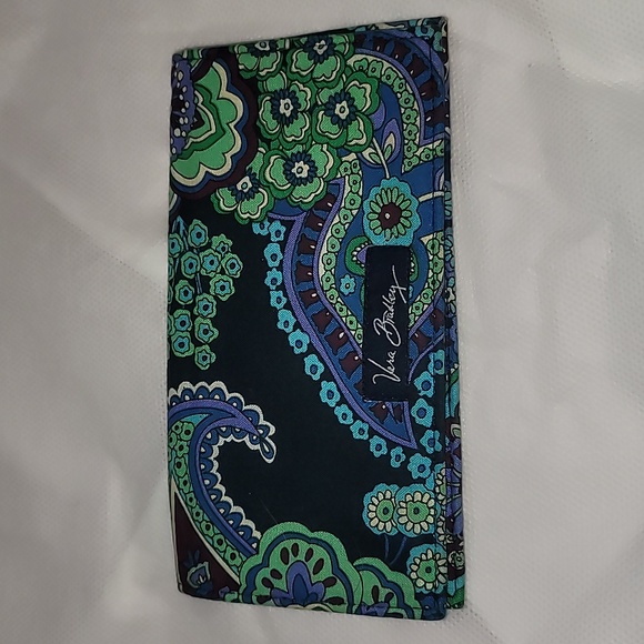 Vera Bradley Provencal Mailbag Crossbody w/Rhythm and Blues Checkbook Cover - Picture 11 of 13